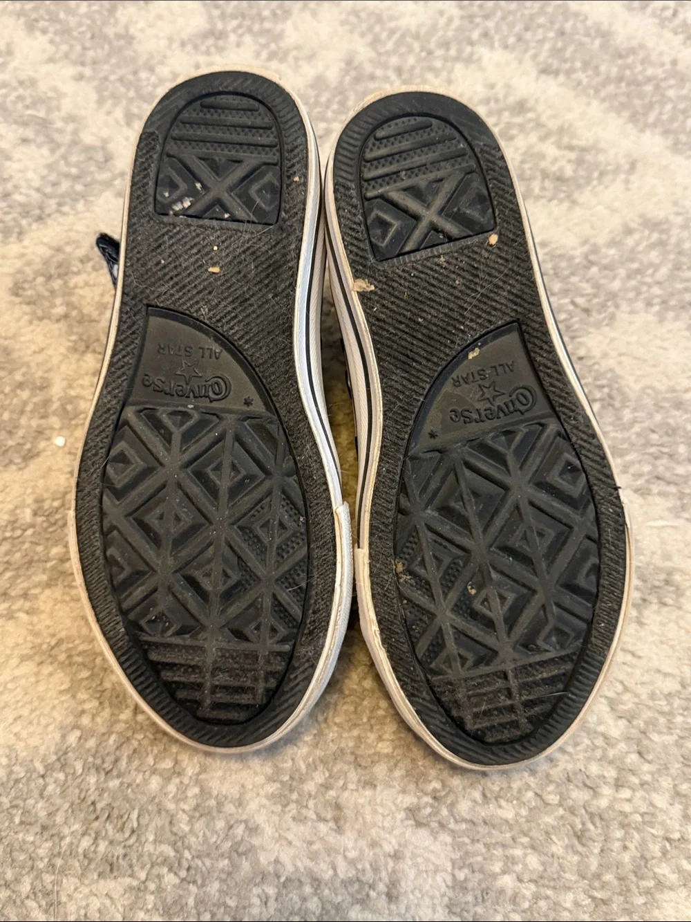 Converse Kids' Black and White High-Top Sneakers
